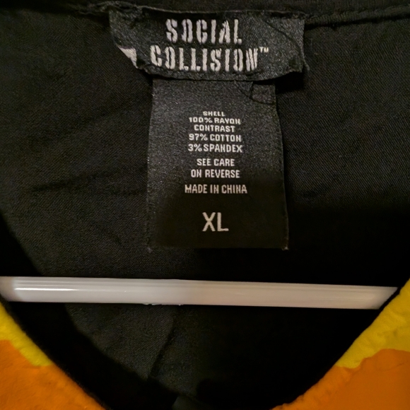 Hot Topic Candy Corn Halloween Blouse - Picture 2 of 2